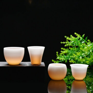 Ice Jade White Porcelain Small Tea Cup 45-50ml