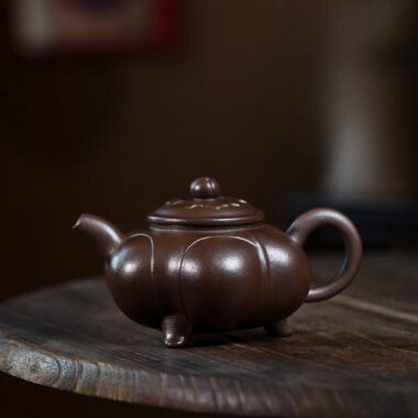 Full Handmade Yixing Zisha Teapot [Sanzu Ruyi] (Baoshan Zi Ni – 300ml)