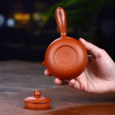 Full Handmade Yixing Zisha Teapot [Tang Yu Pot] (Zhu Ni – 200ml)