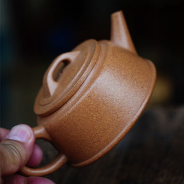 Full Handmade Yixing Zisha Teapot [Yu Zhao Pot] (Wucai Lao Duan Ni – 170ml)