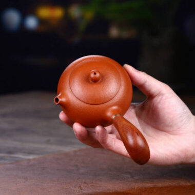 Full Handmade Yixing Zisha Teapot [Tang Yu Pot] (Zhu Ni – 200ml)