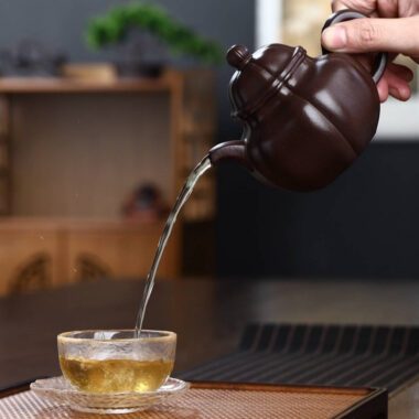 Full Handmade Yixing Zisha Teapot [Jinnang Duo Qiu Pot] (Lao Zi Ni- 300ml)