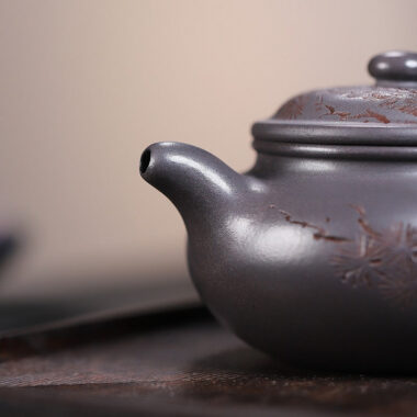 Yixing Zisha Teapot [Songzhi Fanggu] (Ting Qing Ni – 250ml)