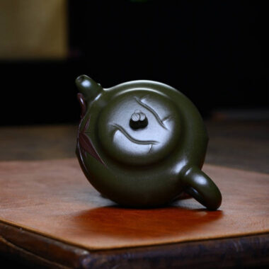 Full Handmade Yixing Zisha Teapot [Bamboo Pot] (Mo Lu Ni- 360ml)