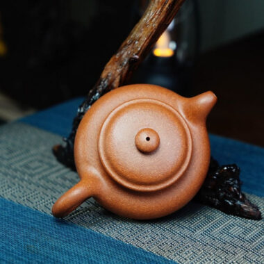 Full Handmade Yixing Zisha Teapot [Fanggu Pot] (Jiang Po Ni – 180ml)