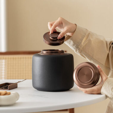 Ceramic Tea Jar | Tea Caddy | Tea Caddy [Fu Yun] 1850ml