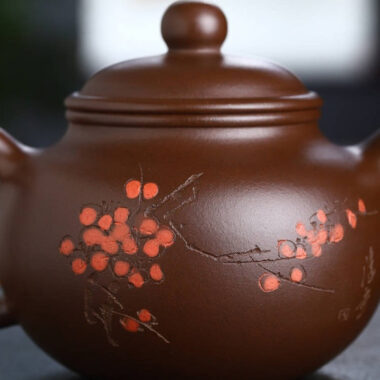 Full Handmade Yixing Zisha Teapot [Lotus Seed Pot] (Zi Ni – 290ml)