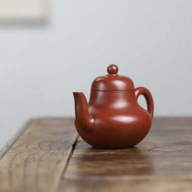 Full Handmade Yixing Zisha Teapot [Si Ting Pot] (Dahongpao – 115ml)