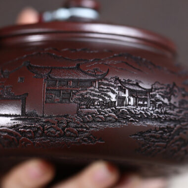 Yixing Zisha Teapot [Jiangnan Han Jiang] (Gu Tong Wu Ni – 650ml)