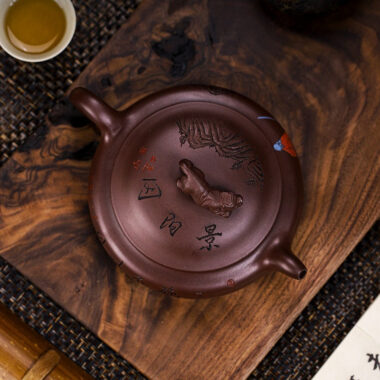 Full Handmade Yixing Zisha Teapot [Wusong Da Hu] (Zi Jia Ni – 350ml)