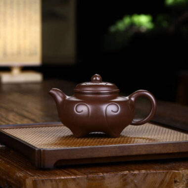 Full Handmade Yixing Zisha Teapot [Siji Ruyi Pot] (Zi Ni – 260ml)