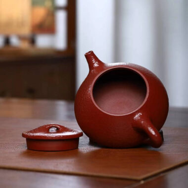 Full Handmade Yixing Zisha Teapot [Jingzhou Shi Piao Pot] (Dahongpao – 220ml)
