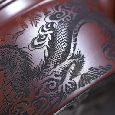 Yixing Zisha Teapot [Dragon Dezhong] (Zi Zhu Ni – 480ml)