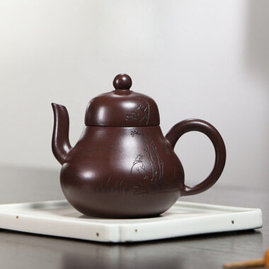 Yixing Zisha Teapot [Si Ting] (100 Mu Zi Ni – 220ml)