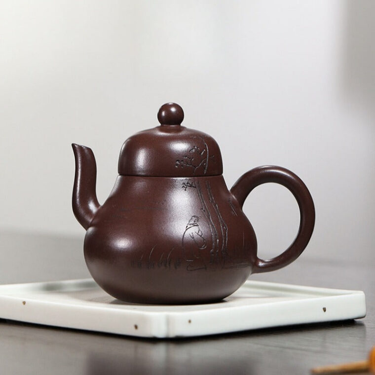 Yixing Zisha Teapot [Si Ting] (100 Mu Zi Ni – 220ml)