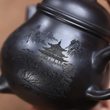 Yixing Zisha Teapot [Sanzu Ruding] (Shi Huang – 310ml)