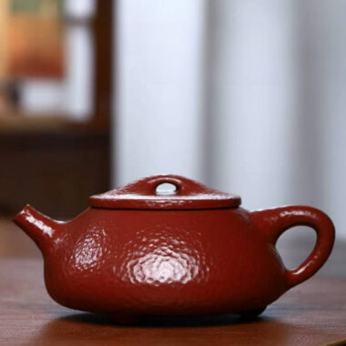 Full Handmade Yixing Zisha Teapot [Jingzhou Shi Piao Pot] (Dahongpao – 220ml)