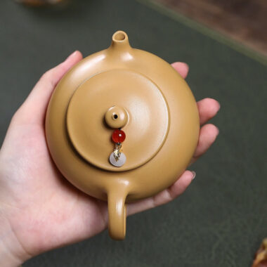 Yixing Zisha Teapot [Han Jiang] (Huangjin Duan Ni – 170ml)
