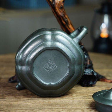 Full Handmade Yixing Zisha Teapot [Bamboo Drum Pot] (Long Bei Qing – 330ml) (Rare Clay Type / Last Piece)