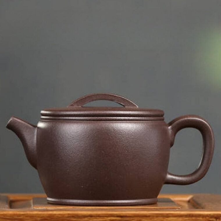 Full Handmade Yixing Zisha Teapot [Hanwa Pot] (Zi Ni – 310ml)