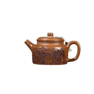 Yixing Zisha Teapot [Guan Shan] (Chijin Zhu Ni – 450ml)