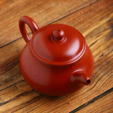Full Handmade Yixing Zisha Teapot [Gao Pan Pot] (Dahongpao – 220ml)