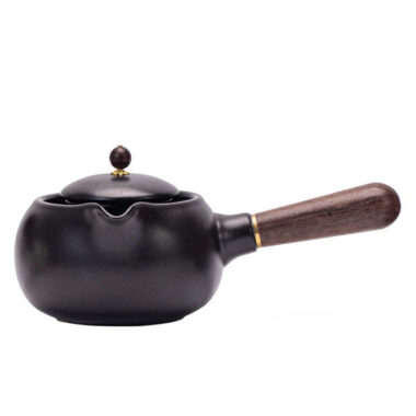 Retro Ceramic Direct Fire Teapot [Jing Hong Side Handle Pot] 700ml