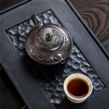 Full Handmade Yixing Zisha Teapot [Yu Yuan] (Tian Qing Ni – 180ml)