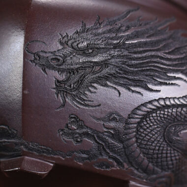 Yixing Zisha Teapot [Dragon Liufang] (Gu Tong Wu Ni – 330ml)