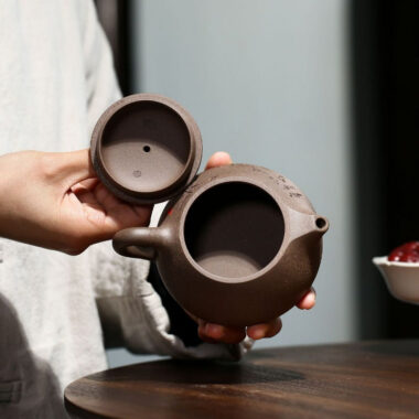 Yixing Zisha Teapot [Bamboo Shi Piao] (Qinghui Duan Ni – 240ml)