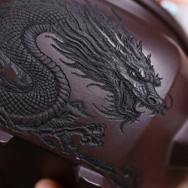 Yixing Zisha Teapot [Dragon Liufang] (Gu Tong Wu Ni – 330ml)