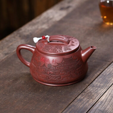 Yixing Zisha Teapot [Guan Jing Hanwa] (Hong Pi Long – 640ml)