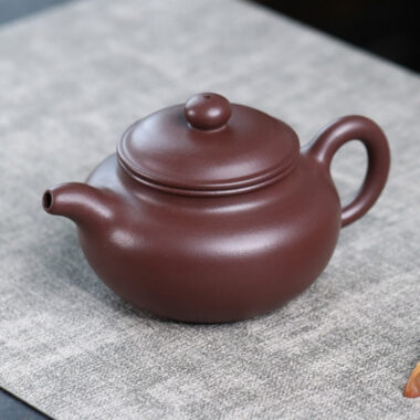 Full Handmade Yixing Zisha Teapot [Fanggu Pot] (Zi Ni – 270ml)