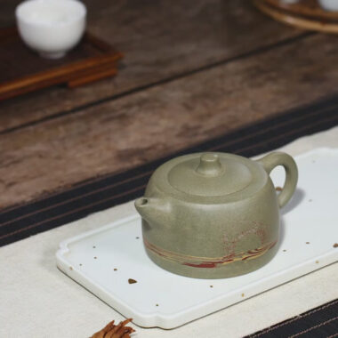 Yixing Zisha Teapot [Skyline] (Douqing Sha – 290ml)