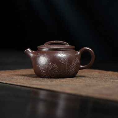 Yixing Zisha Teapot [Mini Lotus Joy] (Lao Zi Ni – 110ml)
