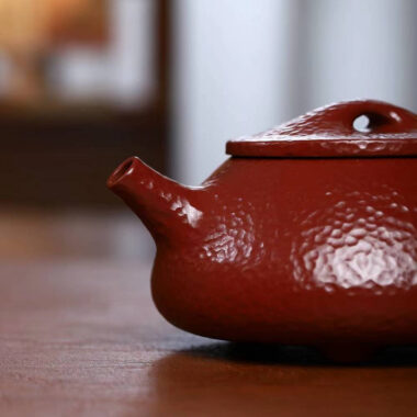 Full Handmade Yixing Zisha Teapot [Jingzhou Shi Piao Pot] (Dahongpao – 220ml)