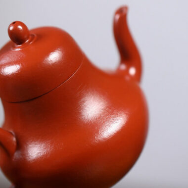 Yixing Zisha Teapot [Mini Si Ting] (Wrinkled Skin Zhu Ni – 120ml)