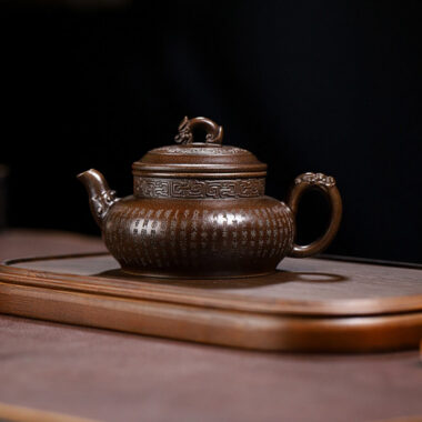 Yixing Zisha Teapot [Tanzi Pot] (Gu Tong Ni – 290ml)