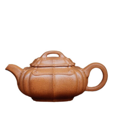 Full Handmade Yixing Zisha Teapot [Jinnang Ruyi Pot] (Jiang Po Ni – 190ml)