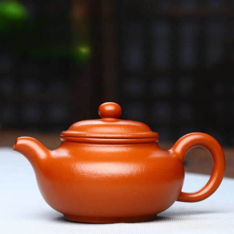 Full Handmade Yixing Zisha Teapot [Fanggu Pot] (Zhao Zhuang Zhu Ni – 160ml)