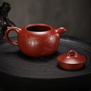 Full Handmade Yixing Zisha Teapot [Yuan Zhu Pot] (Dahongpao- 240ml)