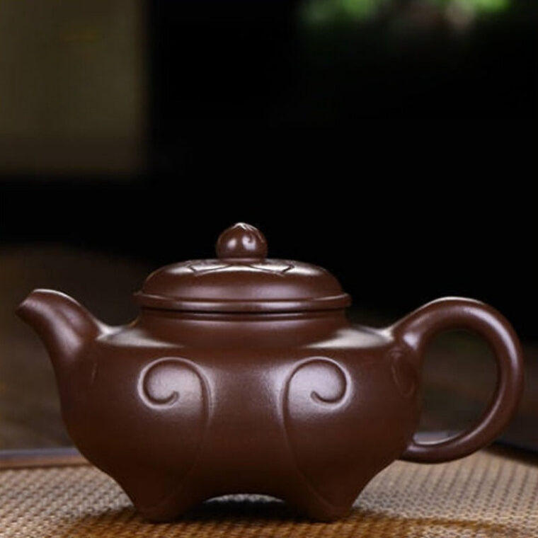 Full Handmade Yixing Zisha Teapot [Siji Ruyi Pot] (Zi Ni – 260ml)