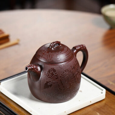 Yixing Zisha Teapot [Dragon Qin Quan] (Long Xue Sha – 380ml)