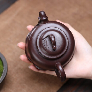 Yixing Zisha Teapot [Bamboo Section] (Zi Ni – 270ml)