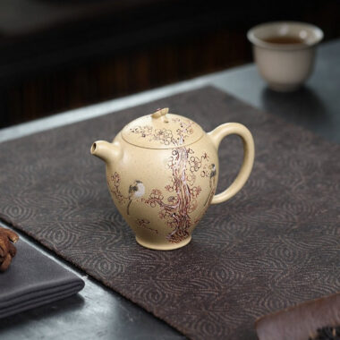 Full Handmade Yixing Zisha Teapot [Ta Xue Xun Mei] (Bensan Lu Ni – 150ml)