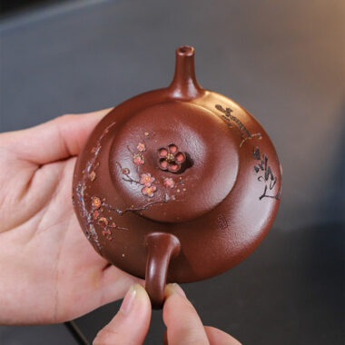 Full Handmade Yixing Zisha Teapot [Xiao Yao] (Zi Ni – 110ml)