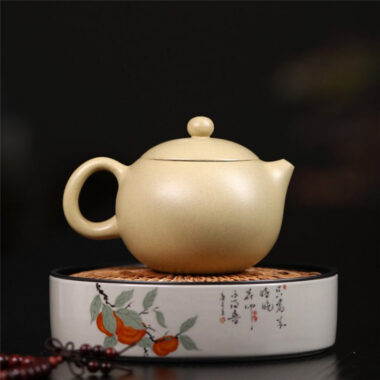 Yixing Zisha Teapot [Xishi Pot] (Bensan Lu Ni – 240ml)