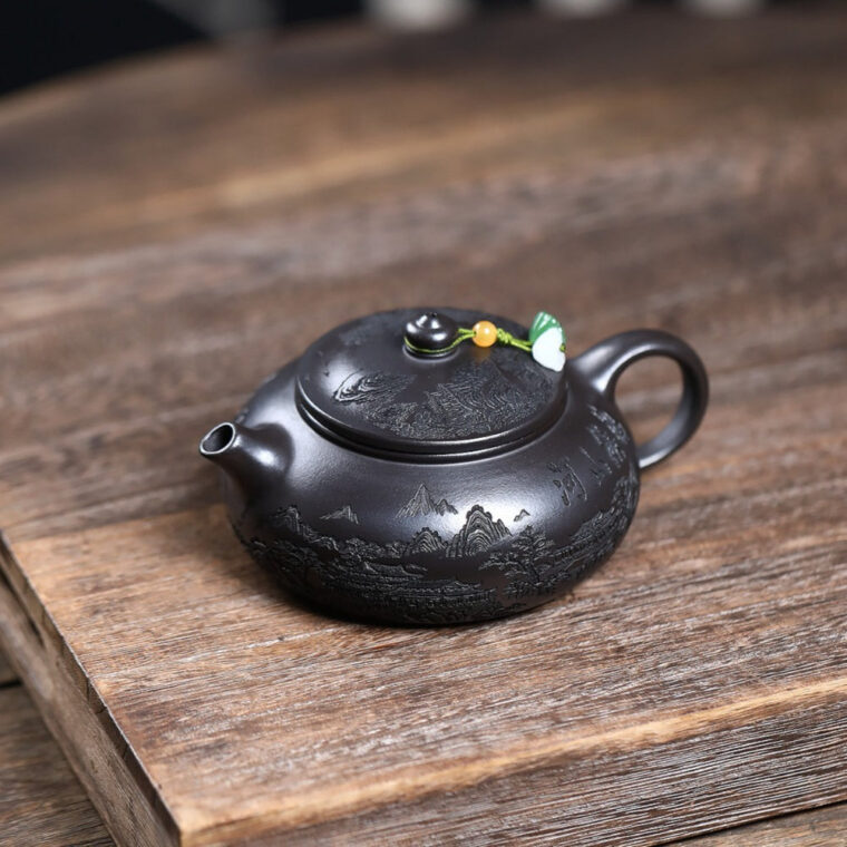 Yixing Zisha Teapot [Magnificent Landscapes] (Shi Huang – 250ml)