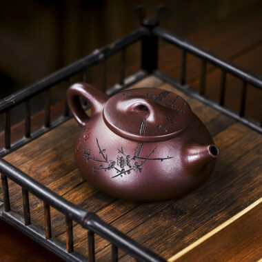 Full Handmade Yixing Zisha Teapot [Nafu Shi Piao] (Shi Hong – 340ml)
