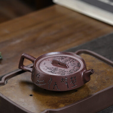 Full Handmade Yixing Zisha Teapot [Smooth & Fine] (Zi Ni – 130ml)